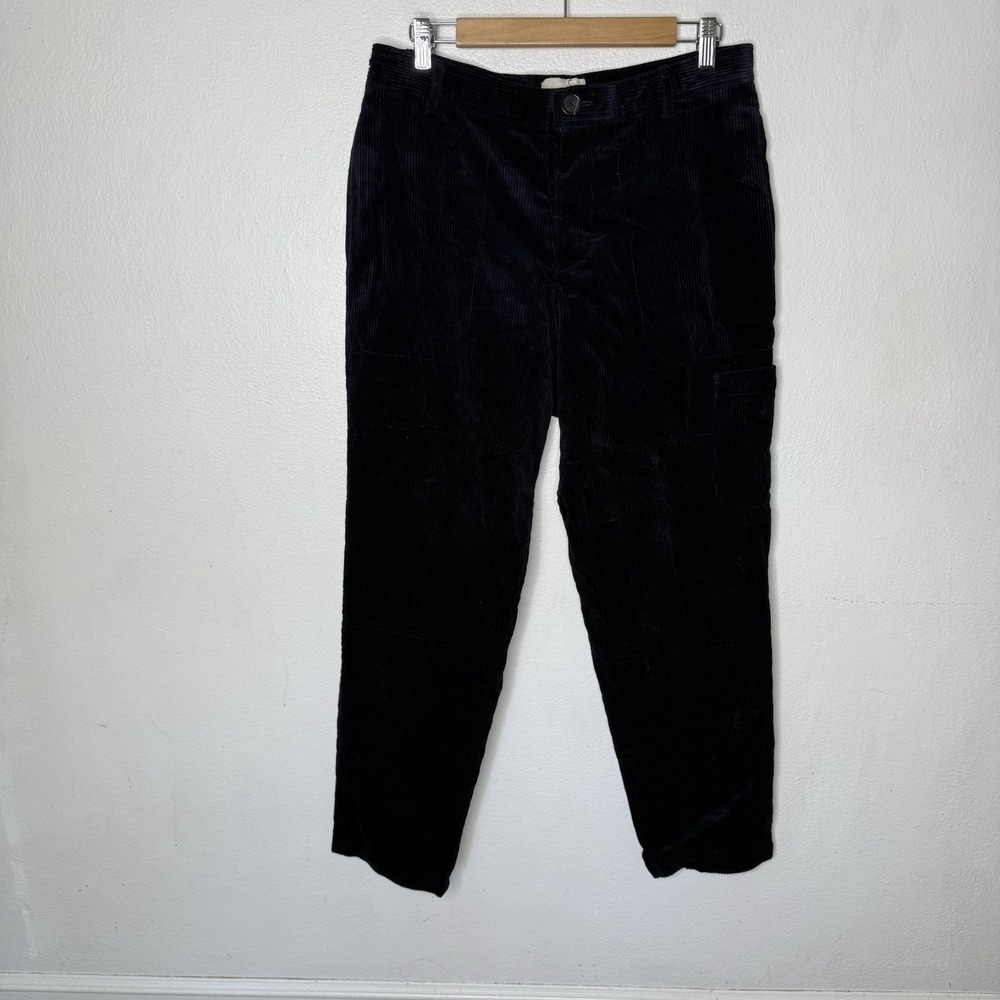 Oliver Spencer Judo Corduroy‎ Cargo Trousers Pants Blue Tapered Men's Small